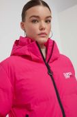 Куртка Superdry жіноча колір рожевий зимова (3577843)