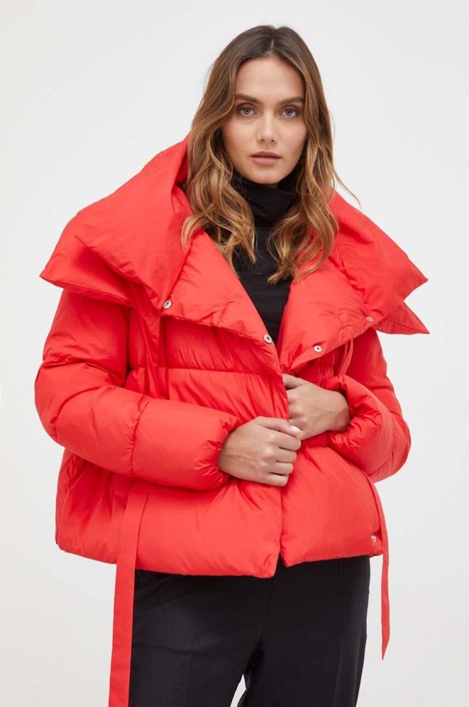 Куртка Twinset жіноча колір червоний зимова