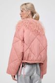 Куртка Twinset жіноча колір рожевий зимова