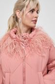 Куртка Twinset жіноча колір рожевий зимова
