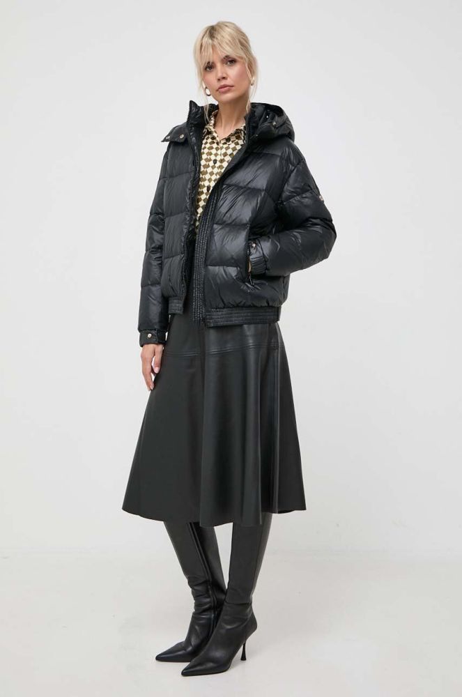 Пухова куртка Twinset жіноча колір чорний зимова (3617775)