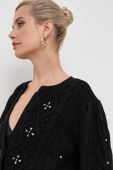 Кардиган з домішкою вовни Twinset колір чорний (3617780)