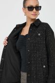 Куртка з домішкою вовни Twinset колір чорний перехідна