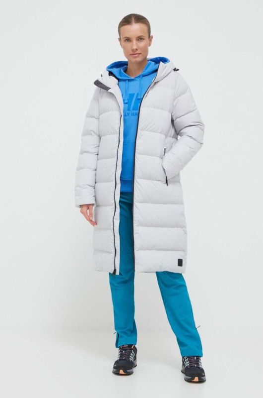 Пухова куртка Jack Wolfskin жіноча колір сірий зимова (3477472) фото 2