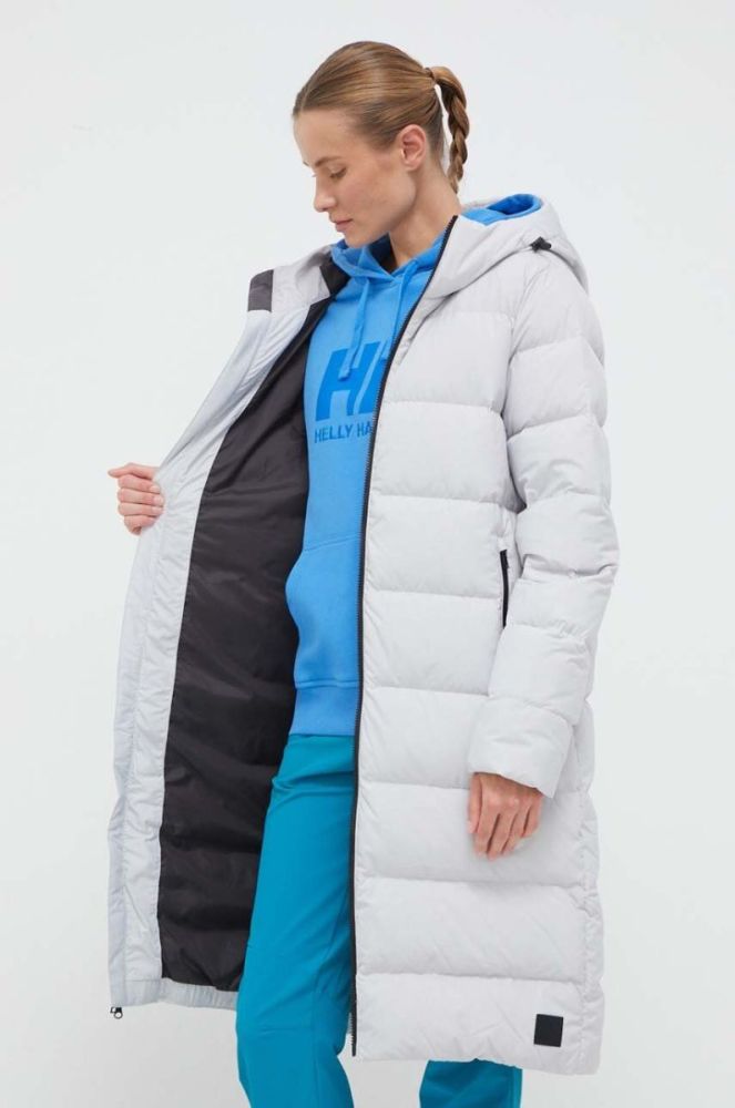 Пухова куртка Jack Wolfskin жіноча колір сірий зимова (3477472) фото 6