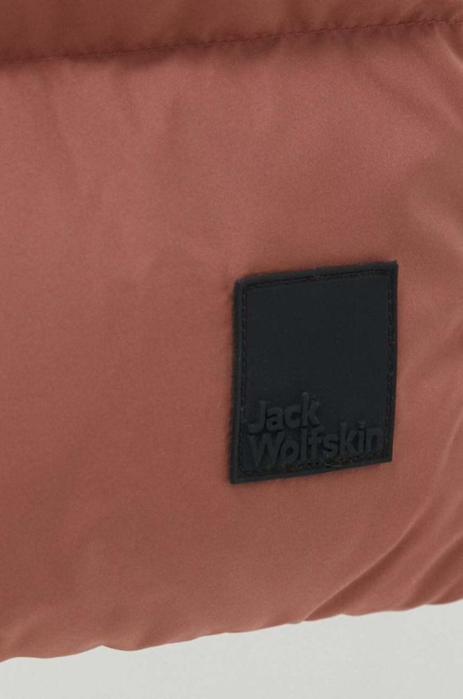 Пухова куртка Jack Wolfskin жіноча колір коричневий зимова (3477468) фото 5