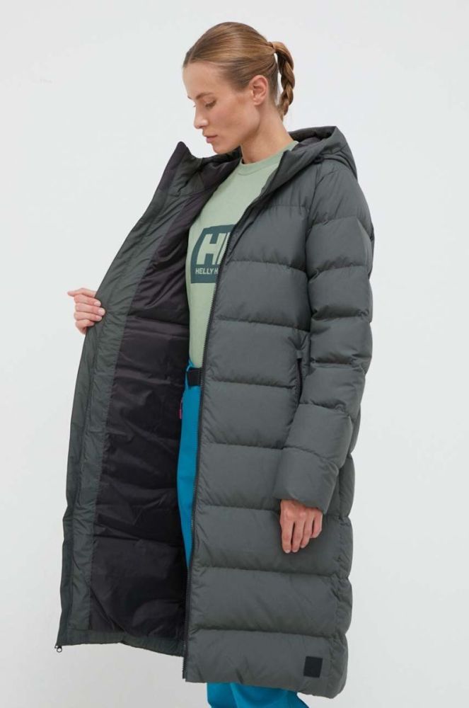 Пухова куртка Jack Wolfskin жіноча колір сірий зимова (3477464) фото 6