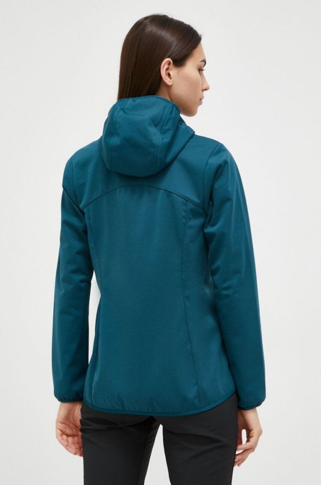 Куртка outdoor Jack Wolfskin Windhain Hoody колір бірюзовий фото 3