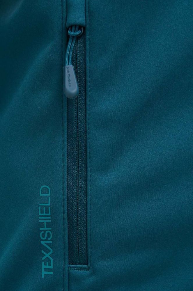 Куртка outdoor Jack Wolfskin Windhain Hoody колір бірюзовий фото 5