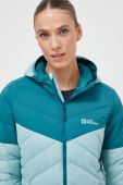Спортивна пухова куртка Jack Wolfskin Tundra колір бірюзовий