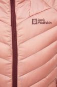 Спортивна пухова куртка Jack Wolfskin Passamani колір рожевий