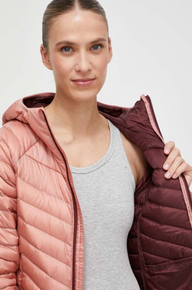 Спортивна пухова куртка Jack Wolfskin Passamani колір рожевий фото 5