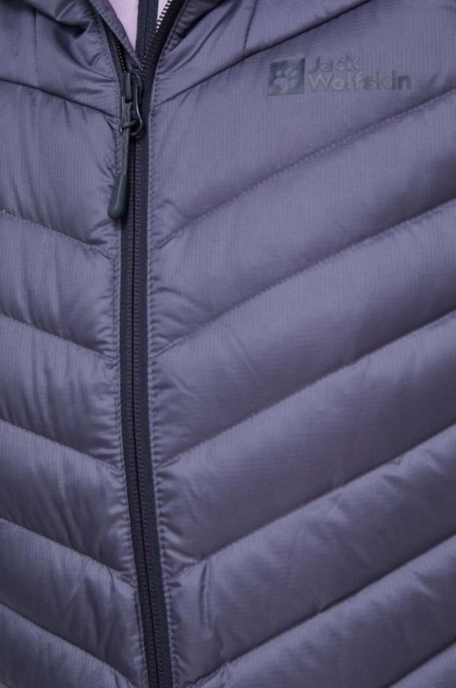 Спортивна пухова куртка Jack Wolfskin Passamani колір синій фото 4