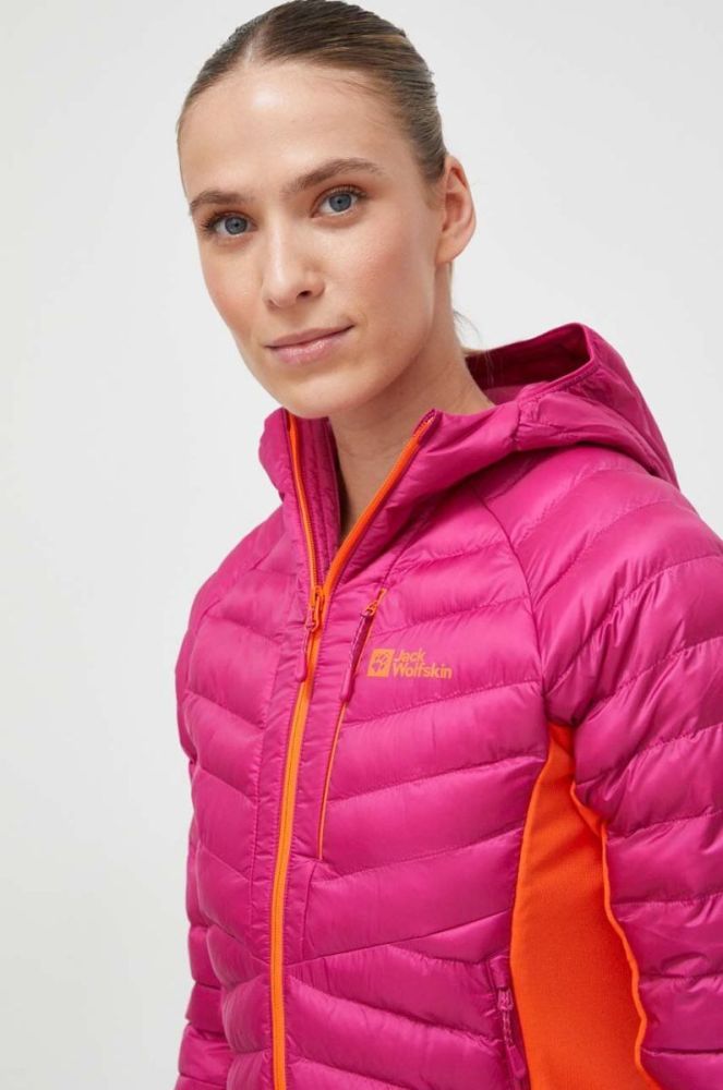Спортивна куртка Jack Wolfskin Routeburn Pro колір рожевий фото 4