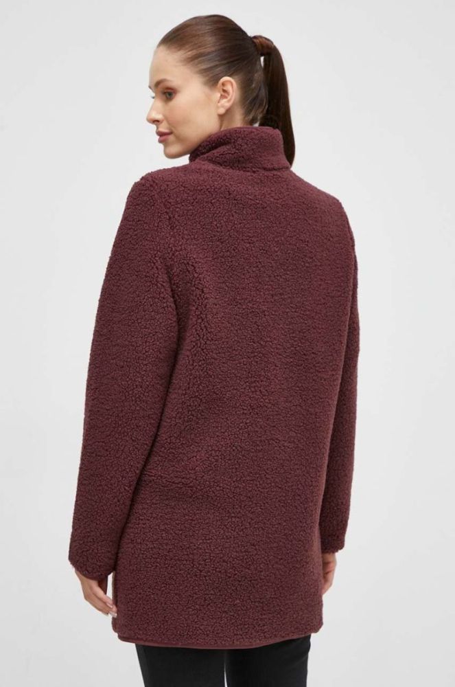 Спортивна кофта Jack Wolfskin High Curl колір бордовий фото 3