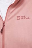 Спортивна кофта Jack Wolfskin Kolbenberg колір рожевий однотонна