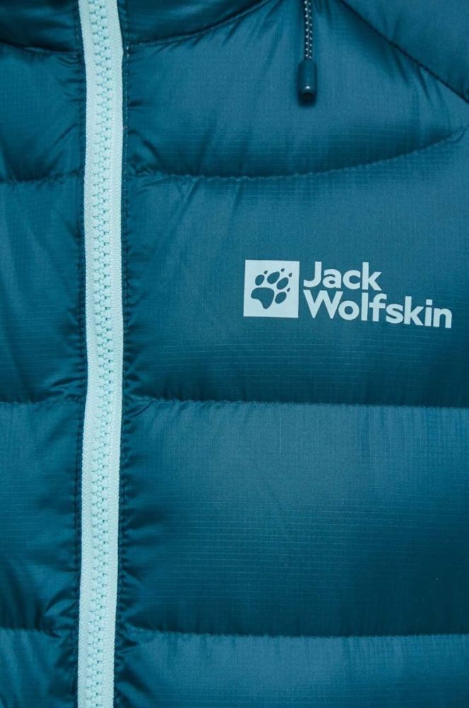 Спортивна пухова куртка Jack Wolfskin Nebelhorn колір бірюзовий фото 5