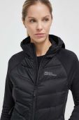 Куртка outdoor Jack Wolfskin Tasman Hybrid колір чорний
