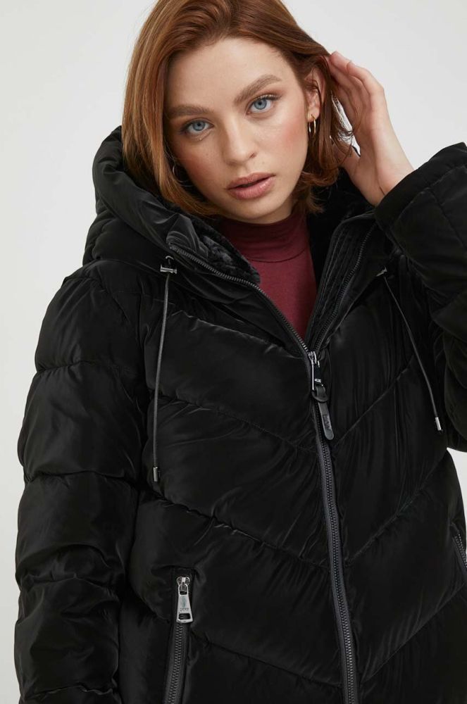 Куртка Dkny жіноча колір чорний зимова (3597885)