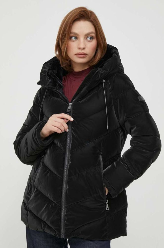 Куртка Dkny жіноча колір чорний зимова (3597885) фото 4
