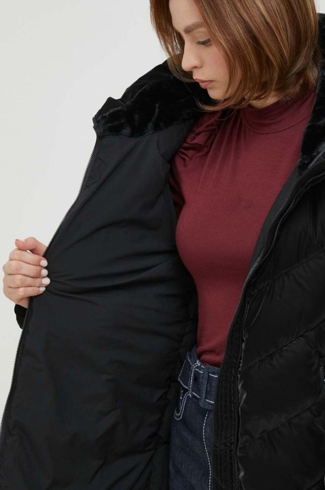 Куртка Dkny жіноча колір чорний зимова (3597885) фото 6