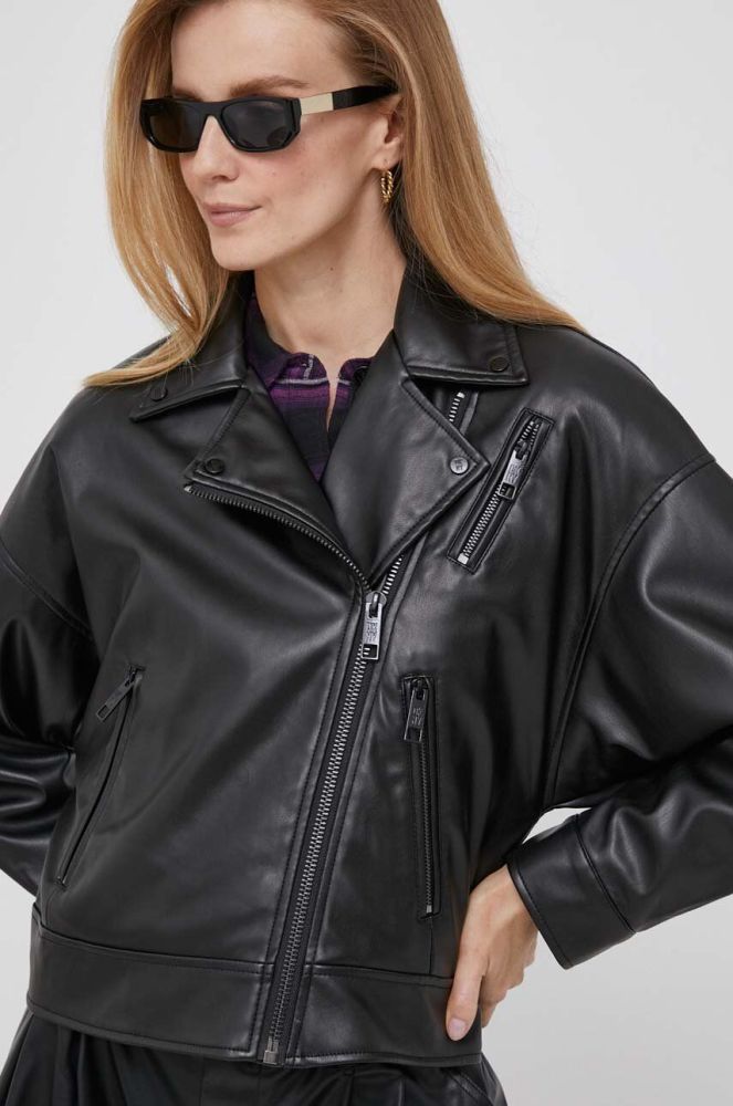 Куртка Dkny жіноча колір чорний перехідна (3470691)