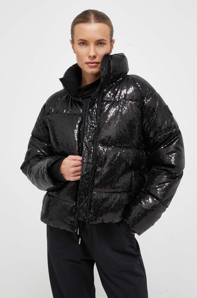 Куртка Dkny жіноча колір чорний зимова (3489637)