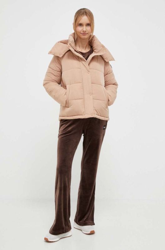 Куртка Dkny жіноча колір коричневий зимова (3446381) фото 2