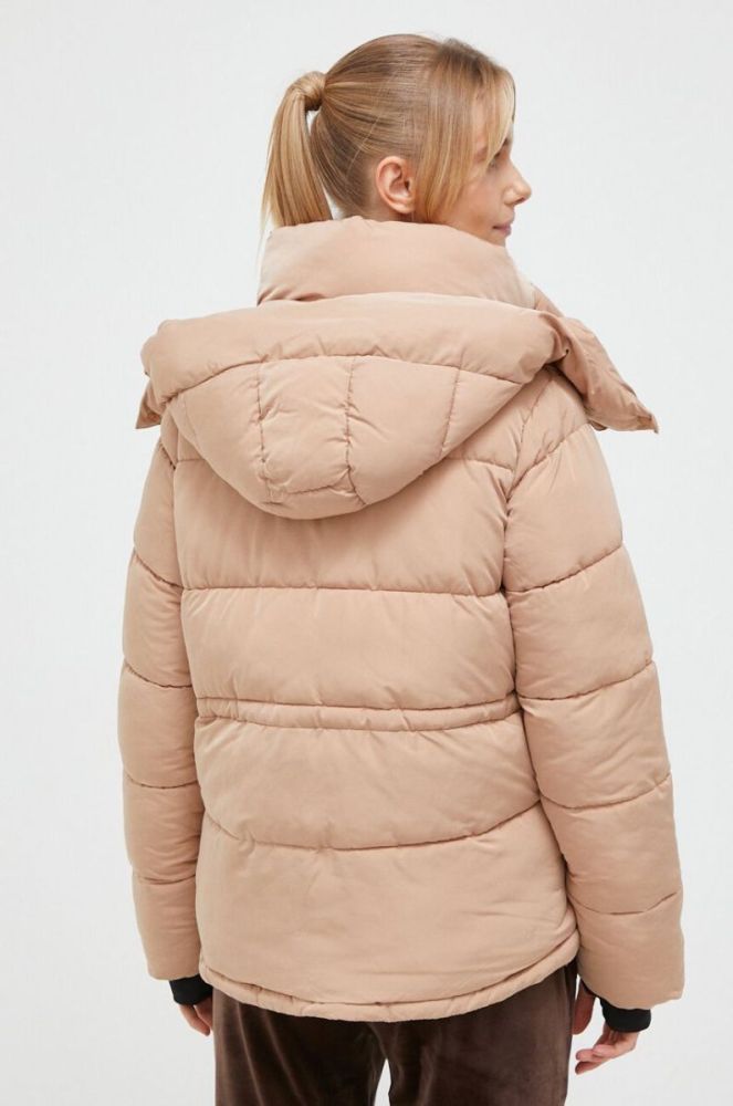 Куртка Dkny жіноча колір коричневий зимова (3446381) фото 3