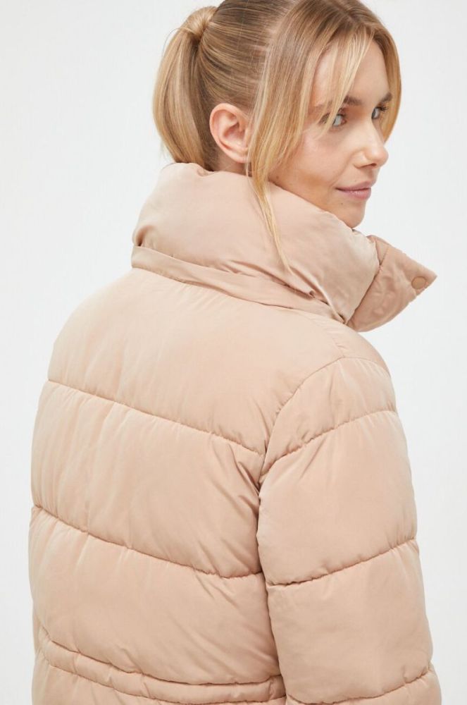 Куртка Dkny жіноча колір коричневий зимова (3446381) фото 6