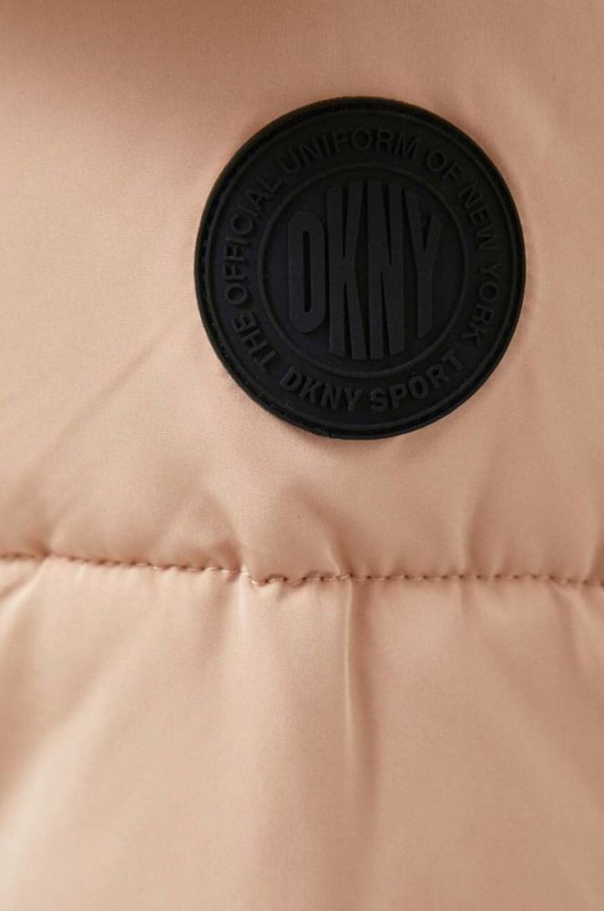 Куртка Dkny жіноча колір коричневий зимова (3446381) фото 8