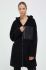 Куртка Dkny жіноча колір чорний перехідна oversize