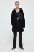 Куртка Dkny жіноча колір чорний перехідна oversize