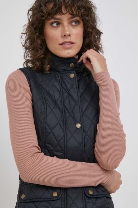Безрукавка Barbour колір чорний фото 4
