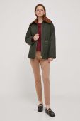 Куртка Barbour Woodhall жіноча колір зелений перехідна oversize