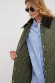 Куртка Barbour жіноча колір зелений перехідна (3577762)