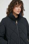 Двостороння куртка Barbour жіноча колір чорний зимова