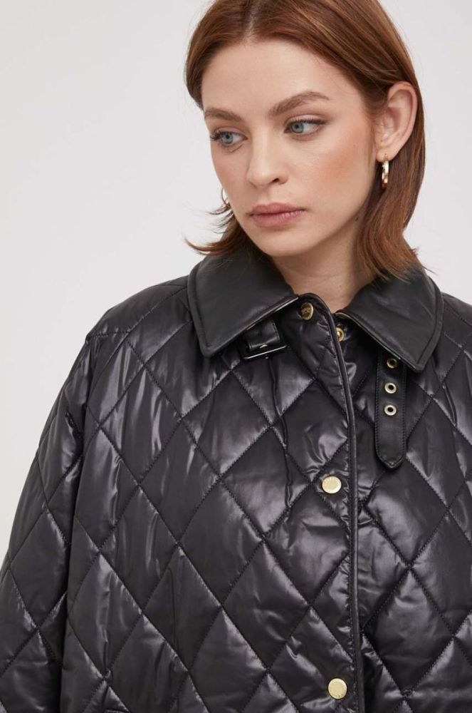 Пончо Barbour Tolsford жіночий колір чорний перехідна oversize фото 4