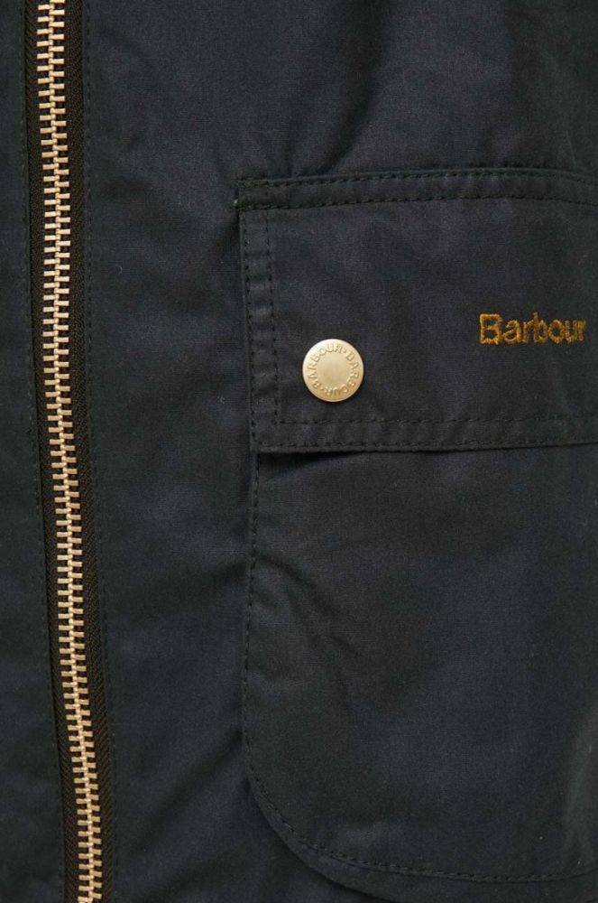 Бавовняна куртка Barbour колір зелений перехідна (3492872) фото 7