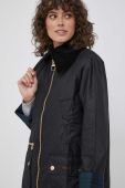 Бавовняна куртка Barbour колір чорний перехідна (3492867)