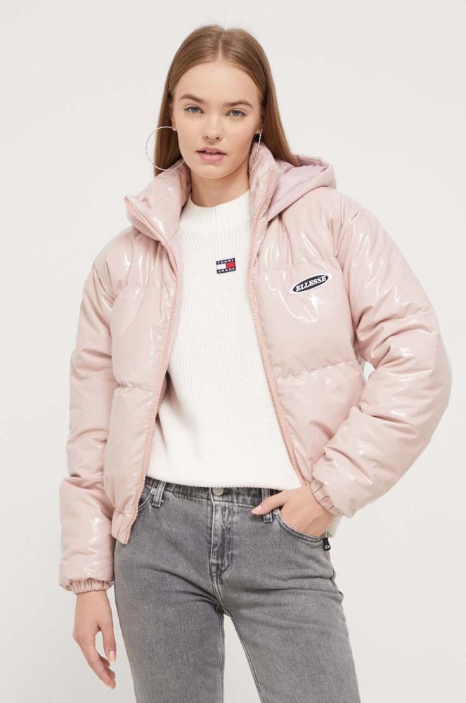 Куртка Ellesse жіноча колір рожевий зимова oversize
