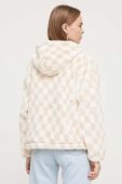 Кофта Ellesse жіноча колір бежевий з капюшоном візерунок (3567402)