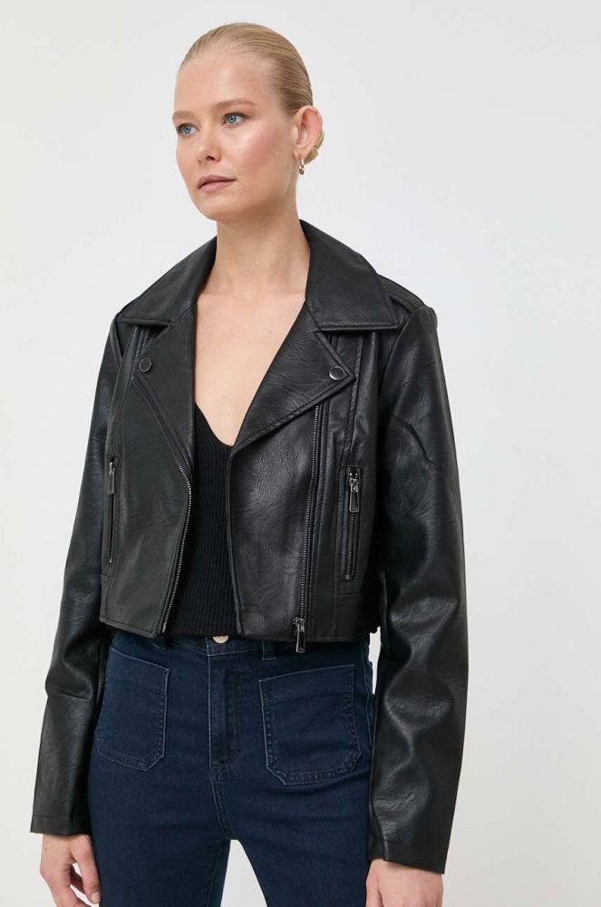 Куртка Morgan жіноча колір чорний перехідна (3429598)