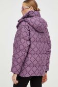 Пухова куртка Karl Lagerfeld жіноча колір фіолетовий зимова (3504153)