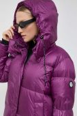 Пухова куртка Karl Lagerfeld жіноча колір фіолетовий зимова (3554207)