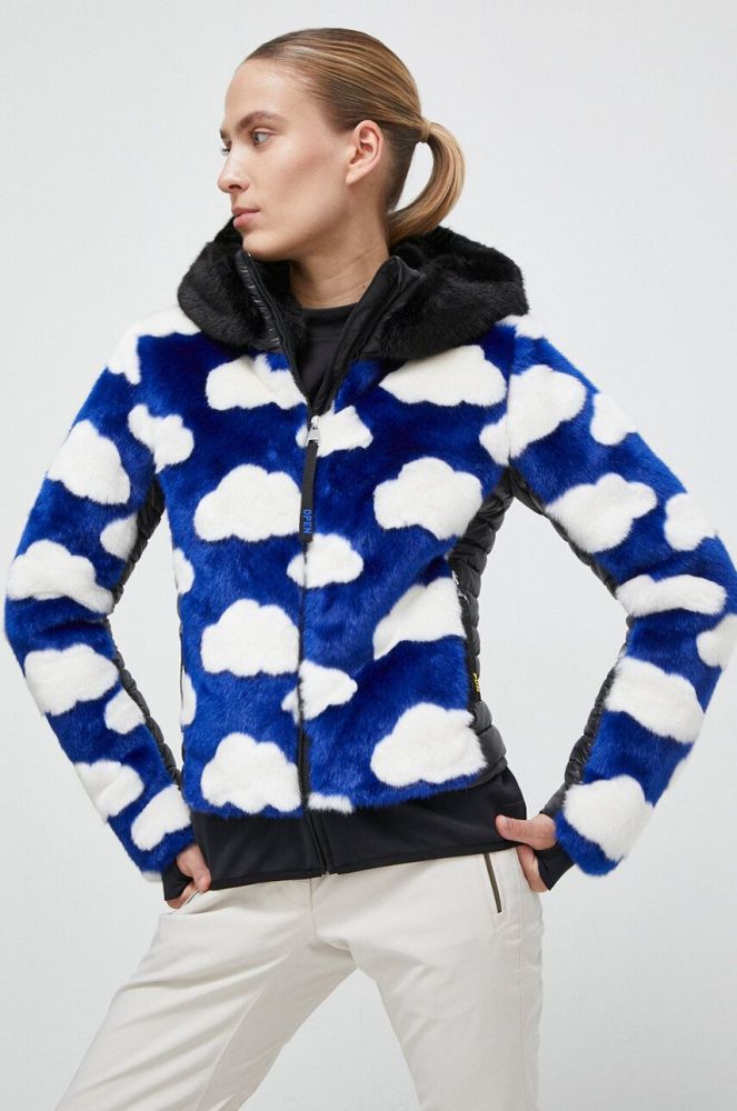 Пухова куртка Rossignol JCC жіноча перехідна колір блакитний