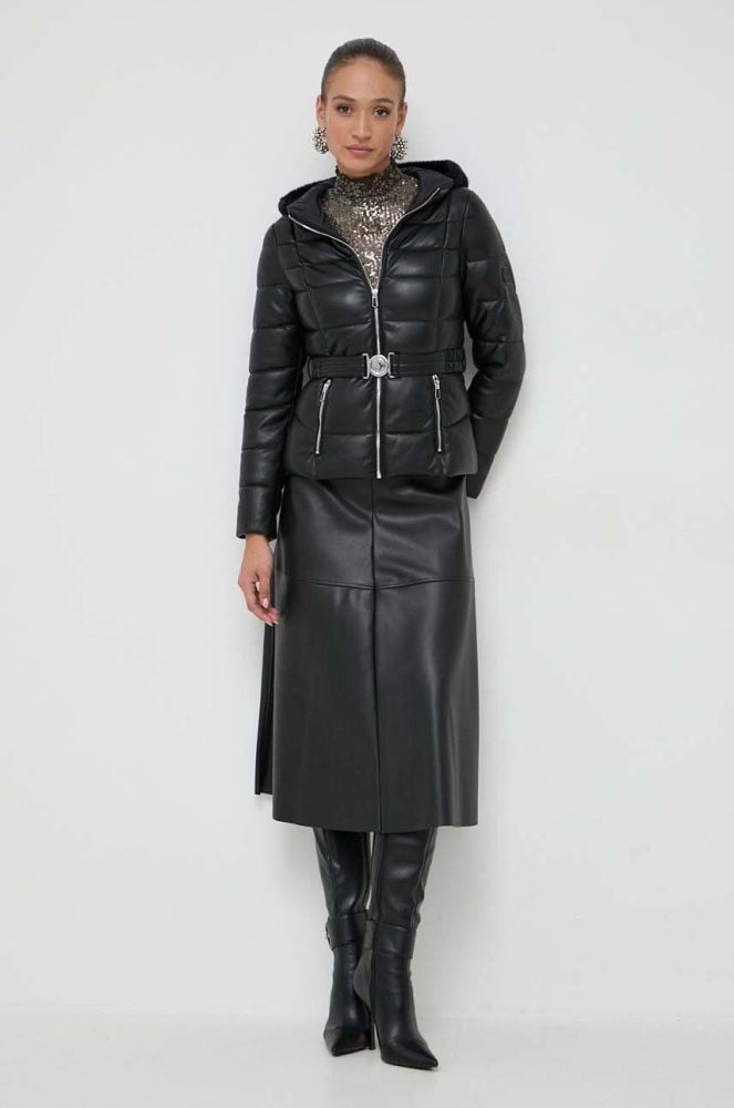 Куртка Morgan жіноча колір чорний перехідна (3633019)