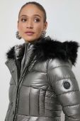 Куртка Morgan жіноча колір сірий зимова