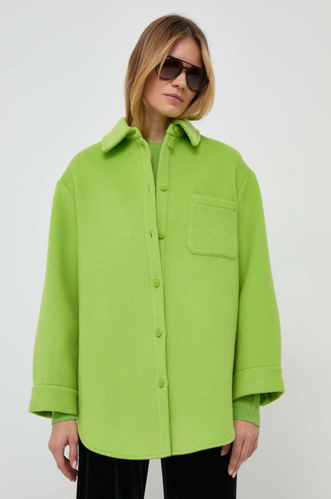 Куртка-сорочка MAX&Co. x Anna Dello Russo колір зелений перехідна oversize