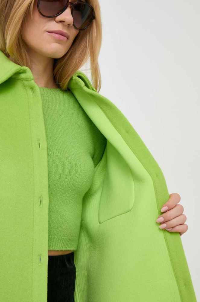 Куртка-сорочка MAX&Co. x Anna Dello Russo колір зелений перехідна oversize фото 6